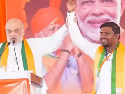 Amit Shah announces first ever hoisting of BJP flag in Nagar Kurnool