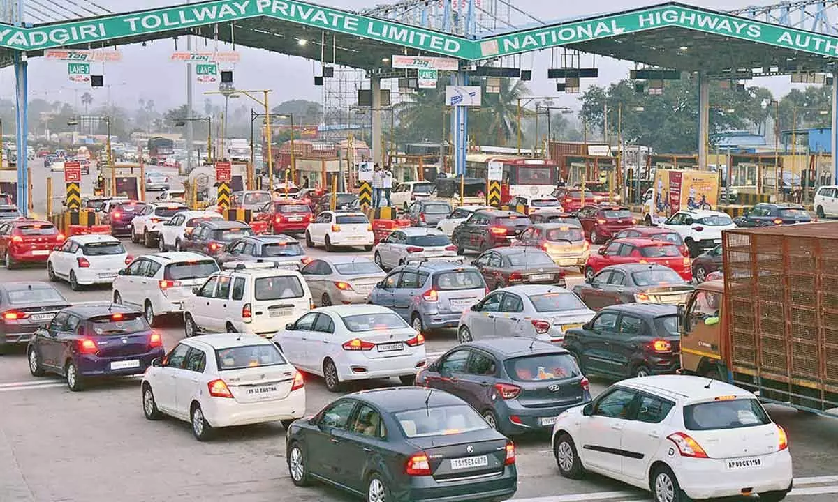 AP voters cause chaos at toll plazas on their way home.