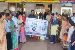 Awareness program held by She Teams at Gadwal Bus Stand