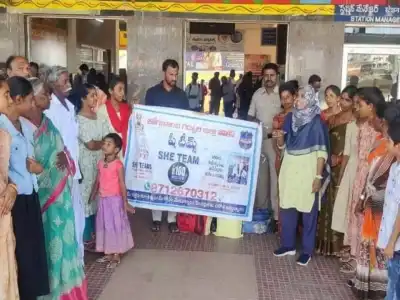 Awareness program held by She Teams at Gadwal Bus Stand