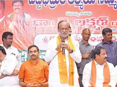BJP candidate in Warangal receives campaign support from Laxman