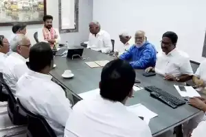 CM Revanth Reddy meets with leaders from CPI, CPM, and Telangana Jana Samithi
