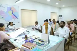 Collector meets with party representatives for MLC poll discussions