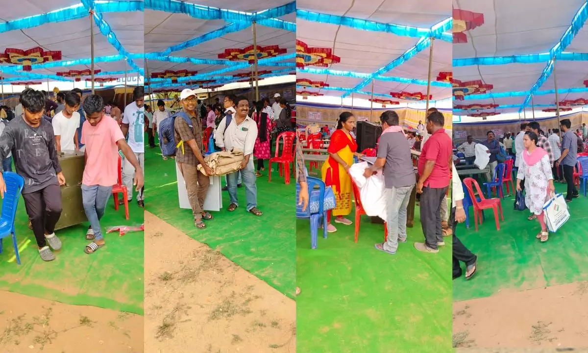 Dr. Priyanka Ala, District Election Officer and Collector, inspects by-election distribution center for Legislative Council Graduates