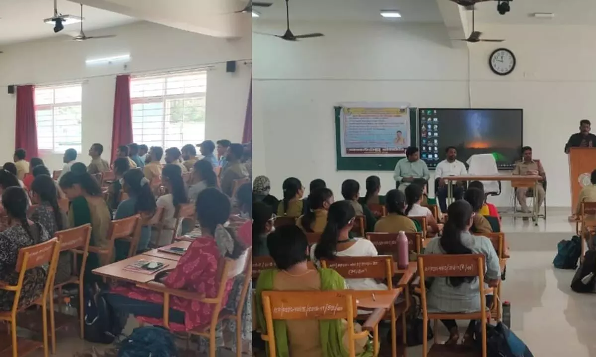 DSP Giri Kumar raises awareness on cyber crimes for Cyber Awareness Day