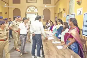 Election Officers Conduct Inspection of DRC Centres and Strongrooms with CP K Sreenivasa Reddy