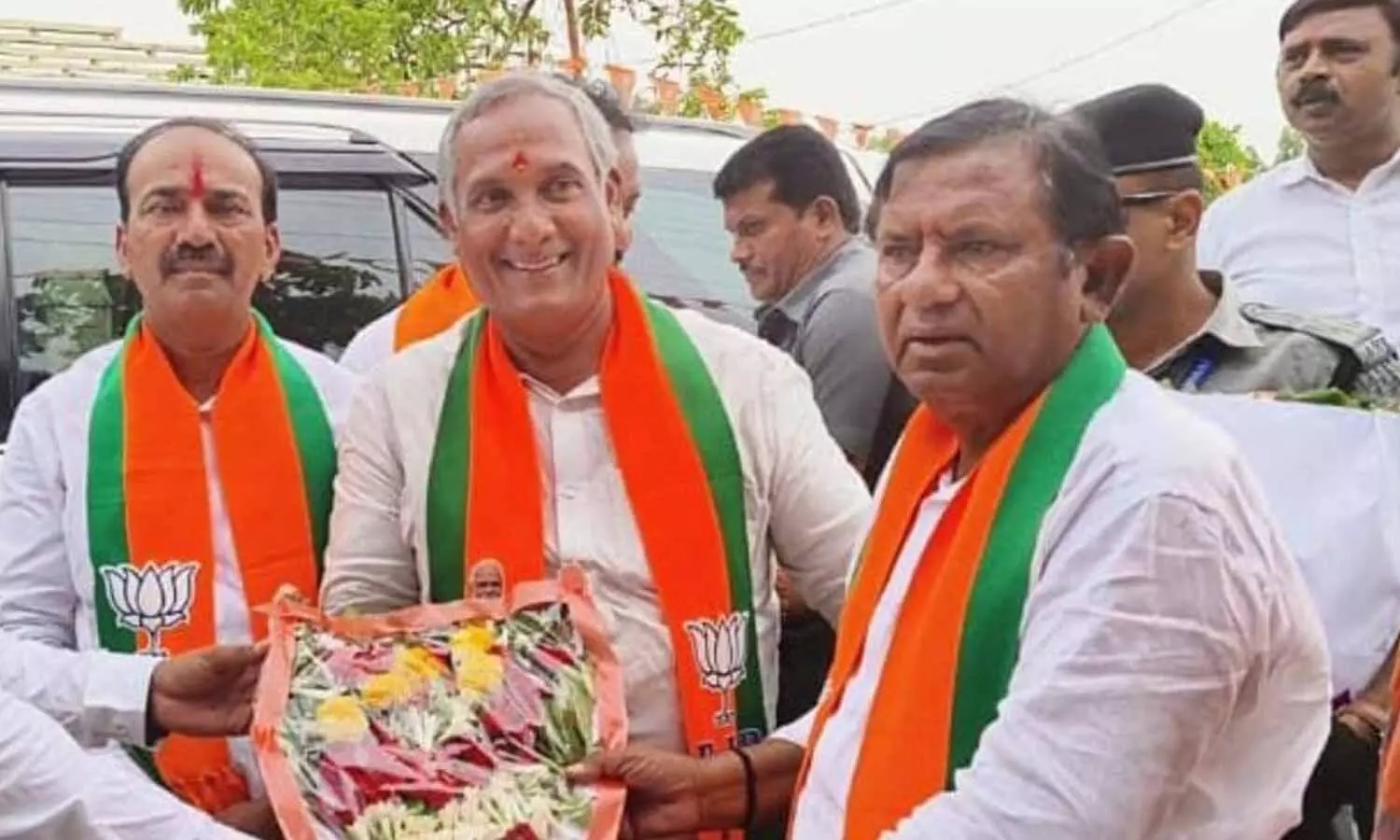 Etela Rajender tours Bhadradri District in preparation for MLC By-Elections