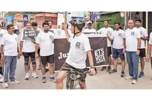 Hyderabad: Volunteer organizations make a strong effort to attract first-time voters in the city