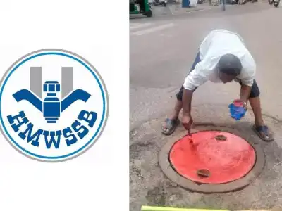 Hyderabad Water Board starts grilling and painting manholes