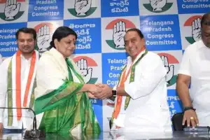 Indrakaran Reddy switches allegiance to Congress