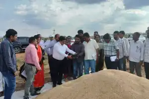 Inspection of grain procurement process conducted in Khammam