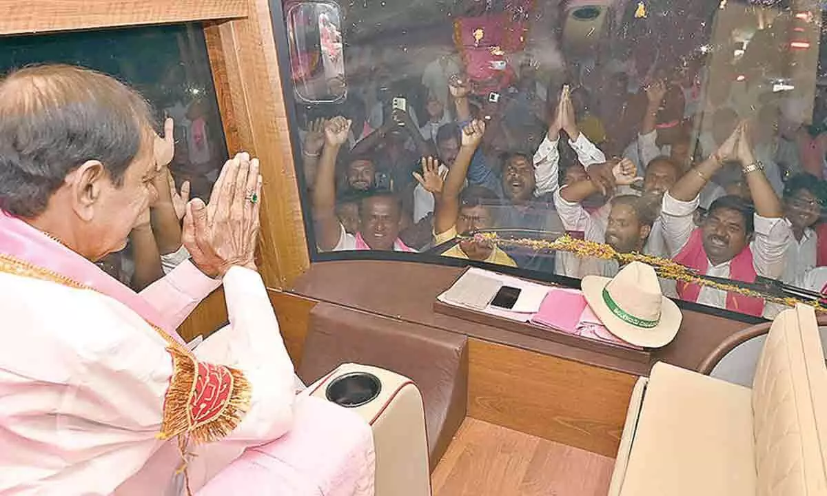 K Chandrashekar Rao Calls Modi ‘Merchant of Death’ in Hyderabad