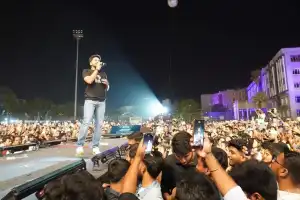 Karthik wows audience at TKR college fest Shiznay 2024 with breathtaking performance