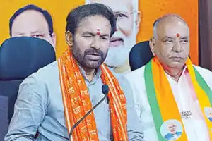 Kishan accuses Congress of taking credit for central projects in Telangana
