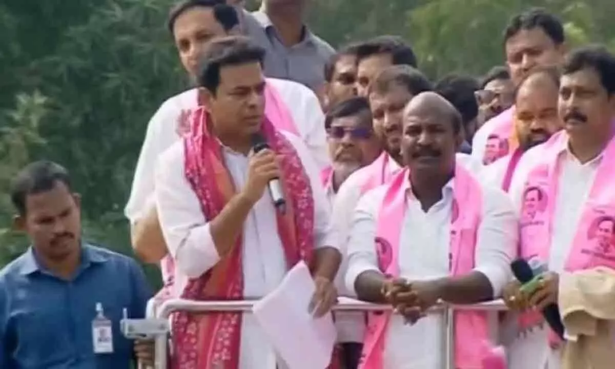KTR conducts campaign in Siricilla, directs installation of drinking water facilities