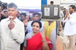 Large voter turnout in Andhra Pradesh as women and elders show up to vote; YS Jagan and Chandrababu also cast their votes