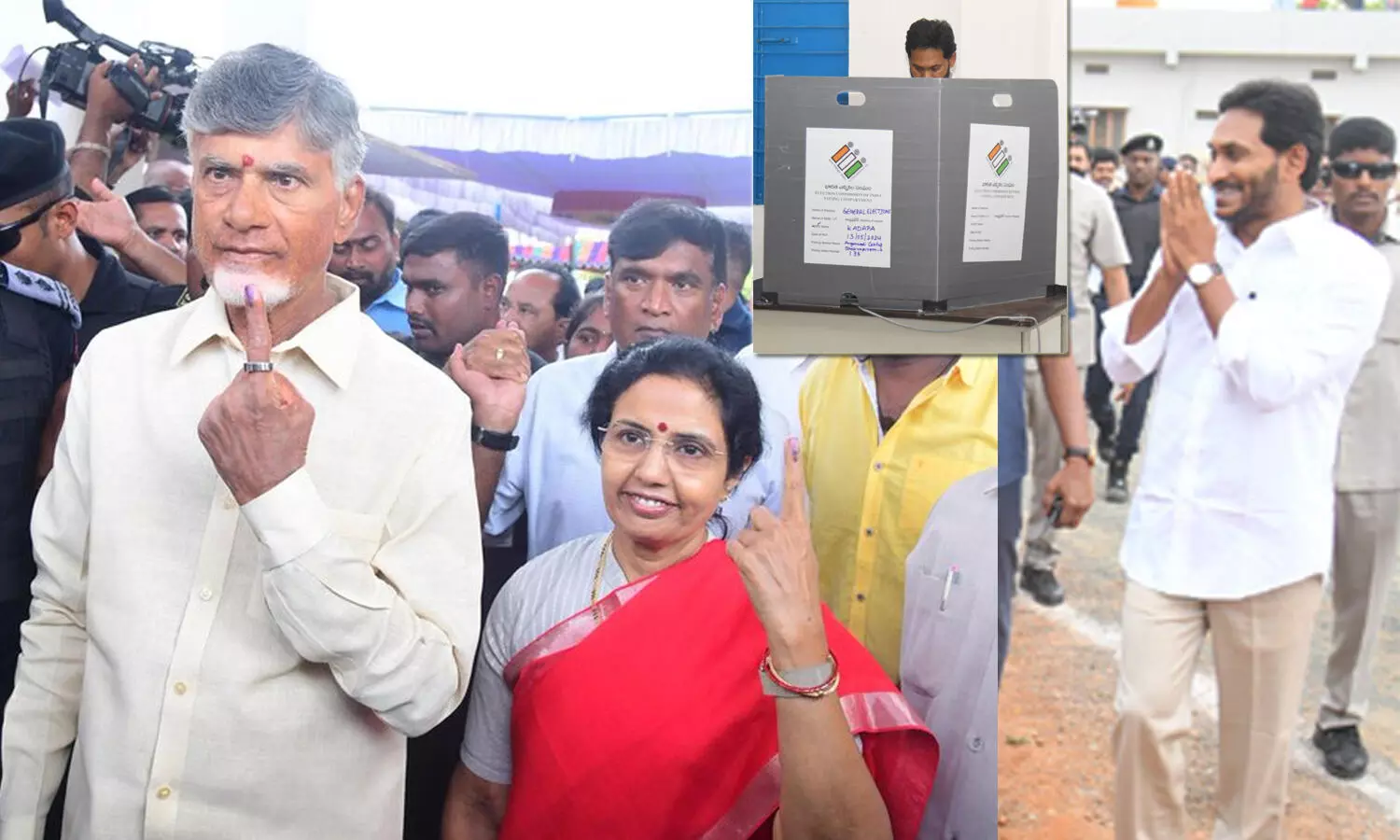 Large voter turnout in Andhra Pradesh as women and elders show up to vote; YS Jagan and Chandrababu also cast their votes