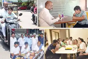 Leaders become common people, have a blast