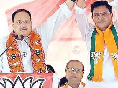 Nadda urges to defeat Congress opposing Ram