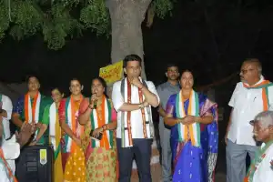 Nagarkurnool MLA Kuchukulla Rajesh Reddy nominates Malluravi for third term in Parliament