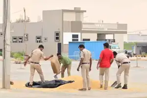 Police officers demonstrate compassion and support for farmers