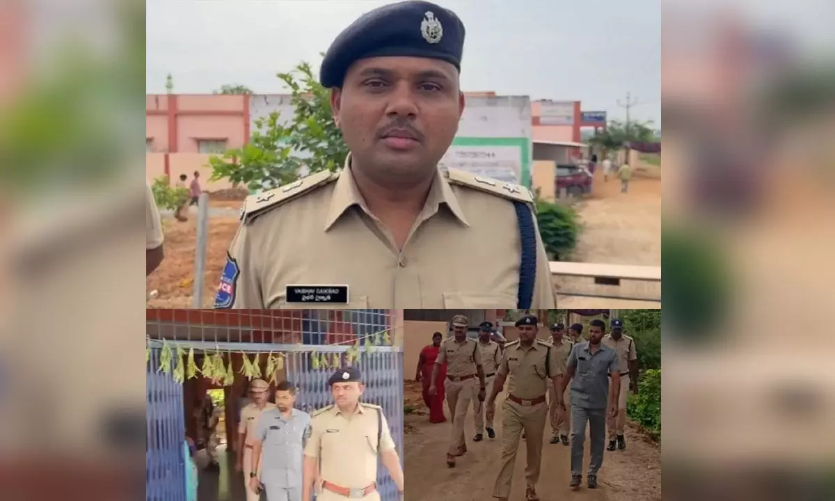 Polling stations inspected by SP Gaikwad Vaibhav Raghunath