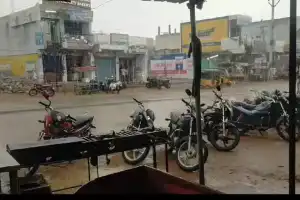 Public life disrupted by strong winds and heavy rain.