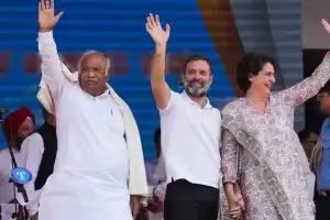 Rahul Gandhi, Mallikarjun Kharge, and Priyanka Gandhi to hold campaign rallies in Telangana on May 9, 10, 11