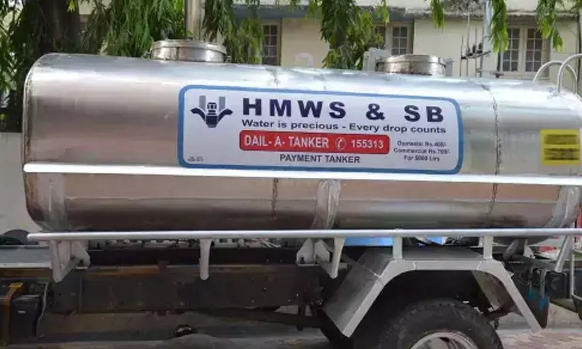 Record high water tanker usage in Hyderabad this summer