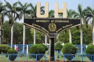 Students at the University of Hyderabad stage protest over closure of Rohith Vemula case