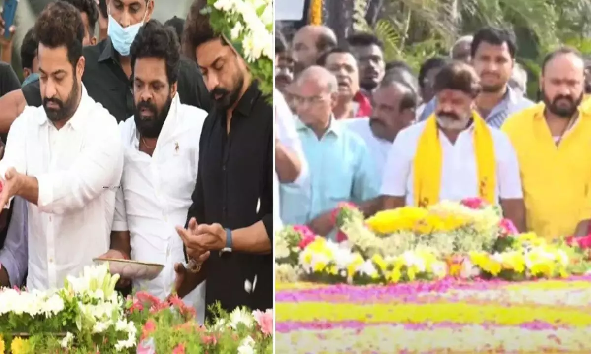 TDP Leaders and NTR’s Family Members Honor Him on His 101st Birth Anniversary