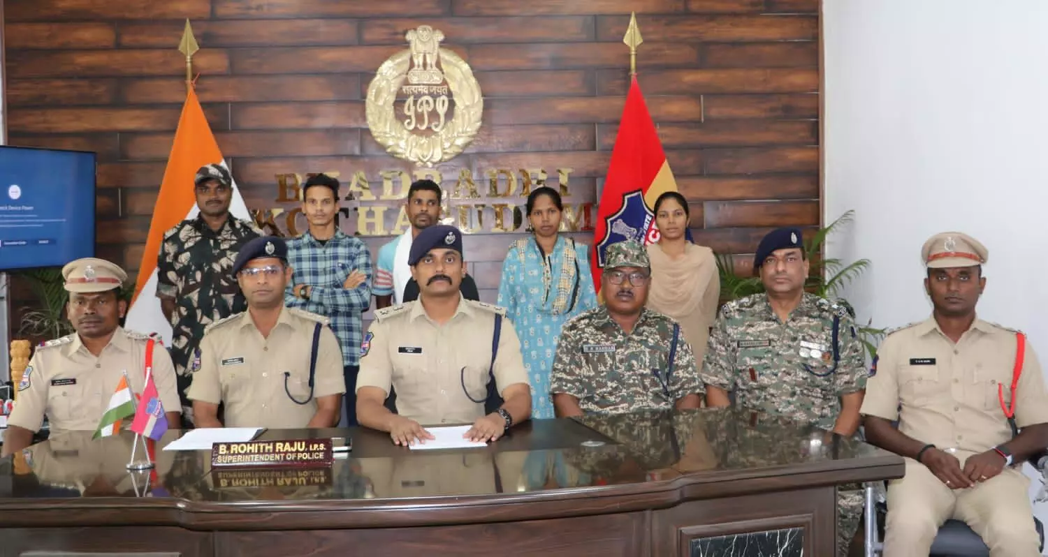 Three committee members from the CPI-Maoist party surrender, including one village in-charge