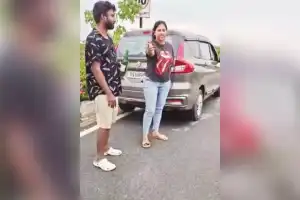 Two individuals create disturbance over disagreement about drinking in public in Hyderabad