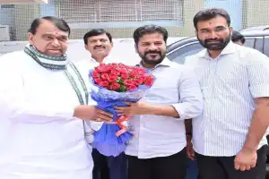 CM Revanth Reddy Pays a Visit to the Residence of Former Speaker Pocharam Srinivas Reddy