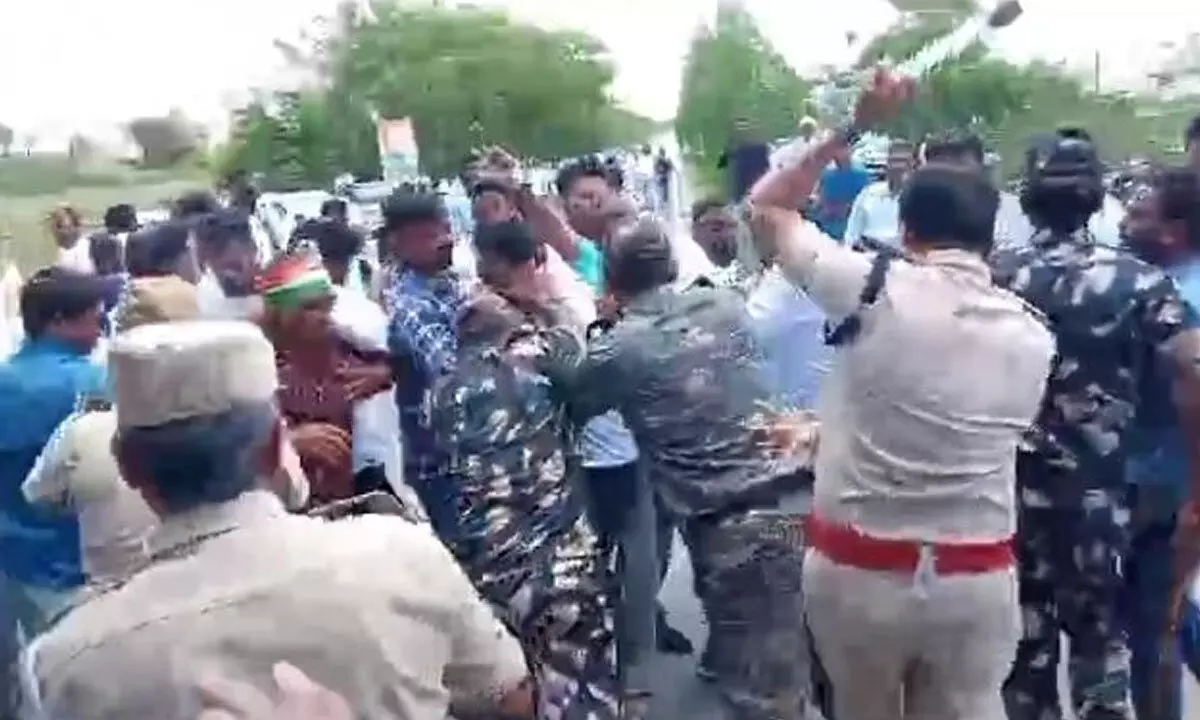 Conflict erupts between Cong and BRS workers leading to tension
