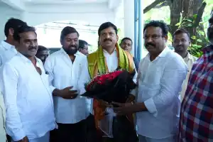 Congress MLA Sri Ganesh expresses gratitude to Ponguleti Srinivasa Reddy for support in By-election