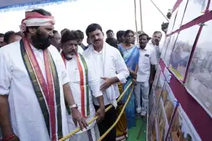 Deputy Chief Minister Batti Vikramarka inaugurates Power Supply at Ashwapuram Busy Kothur Pump House