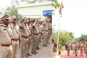 District SP Rohit Raju IPS extends congratulations to district residents, police personnel, and staff on Telangana Independence Day