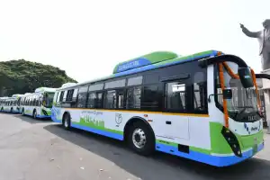 Eight new metro buses introduced by TGSRTC in Hyderabad