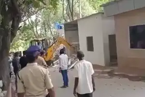 GHMC tears down illegal constructions near ex-AP CM’s residence in Hyderabad