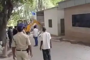 Illegal buildings demolished in the vicinity of Jagan’s home in Hyderabad