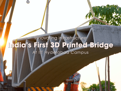 Hyderabad and Simpliforge Creations install India’s first Pedestrian Bridge using Indigenous 3D Printing Technology