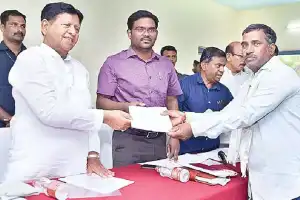 Meeting between MLA, Collector and farmers to discuss Dharani issues