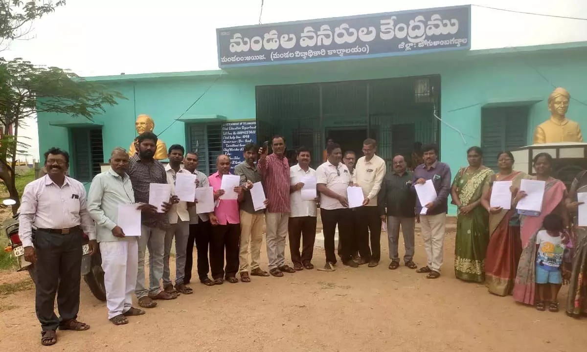 MEO Narasimhulu welcomes 51 new teachers to Ieeja mandal as 25 others are relieved