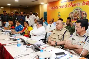 Minister Konda Surekha supervises preparations for the ten-yearly Bonalu festival