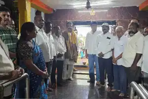 MLA Ganesh Visits Mahankali Temple in Bollaram, Secunderabad Cantonment