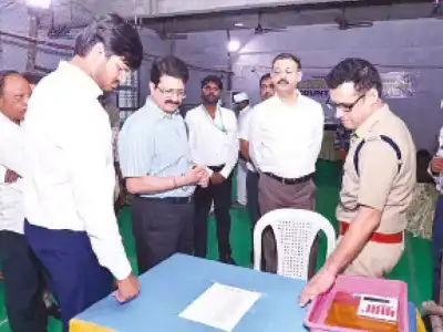 Officials in Khammam inspect counting center