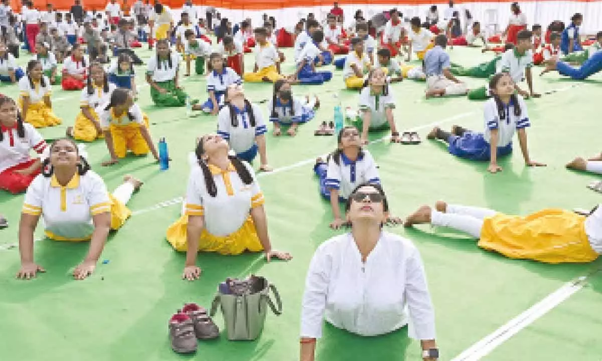 Rashtrapati Nilayam Observes Yoga Day 2024
