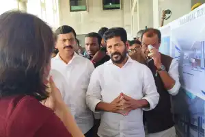 Revanth Reddy, CM, examines progress of Textile Park and Hospital Construction in Warangal