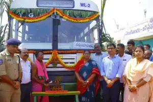 RTC bus service launched by Minister Seethakka